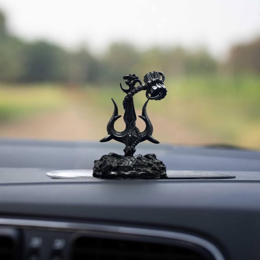 Shiva Trishul with Damaru for Car Dashboard